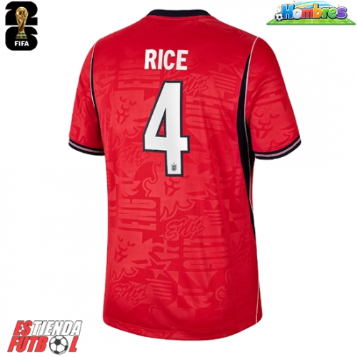 Inglaterra Declan Rice #4 Segunda Equipación Mundial 2026 Manga Corta